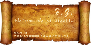 Háromszéki Gizella névjegykártya